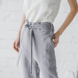 Women's Linen Drawstring Pants for Relaxed Comfort