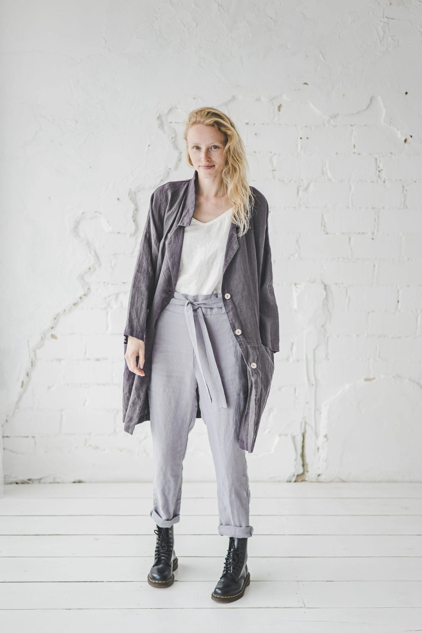 Women's Linen Drawstring Pants for Relaxed Comfort - Image 3