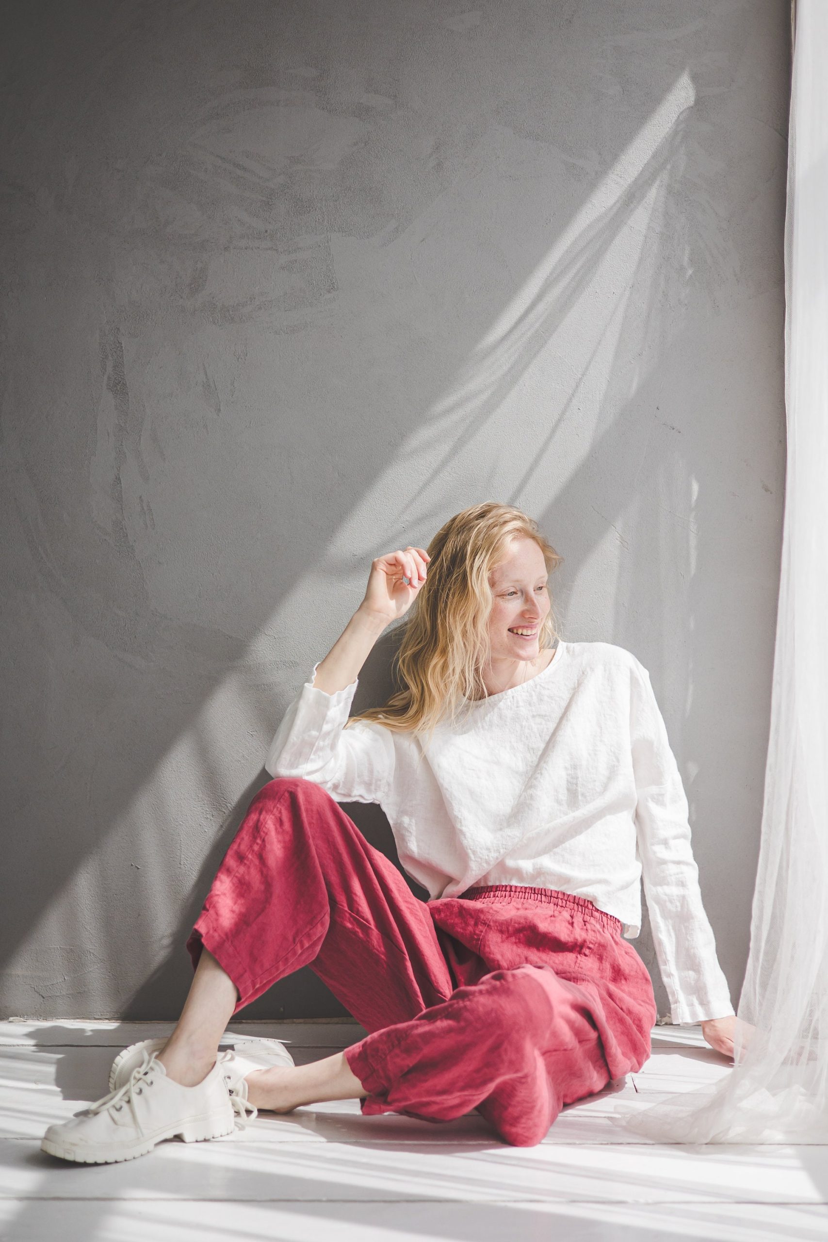 Women's linen harem pants - Image 5