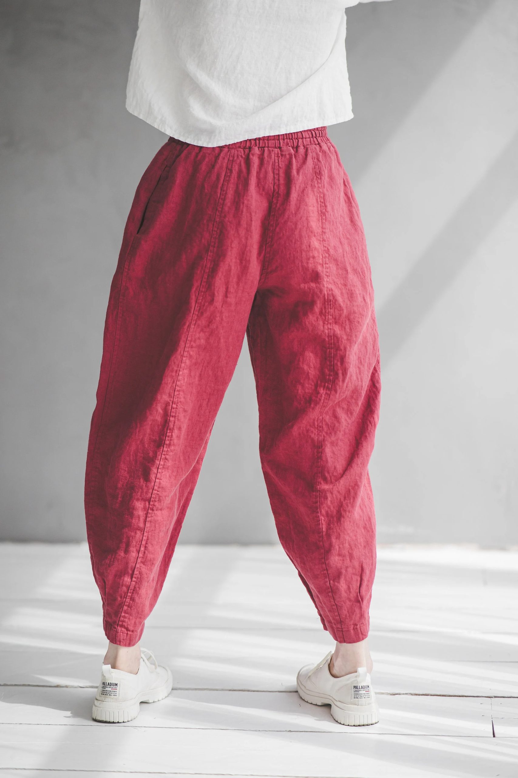 Women's linen harem pants - Image 3