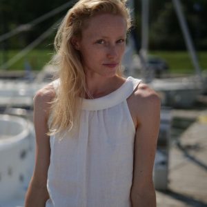 Elegant collar casual summer shirt