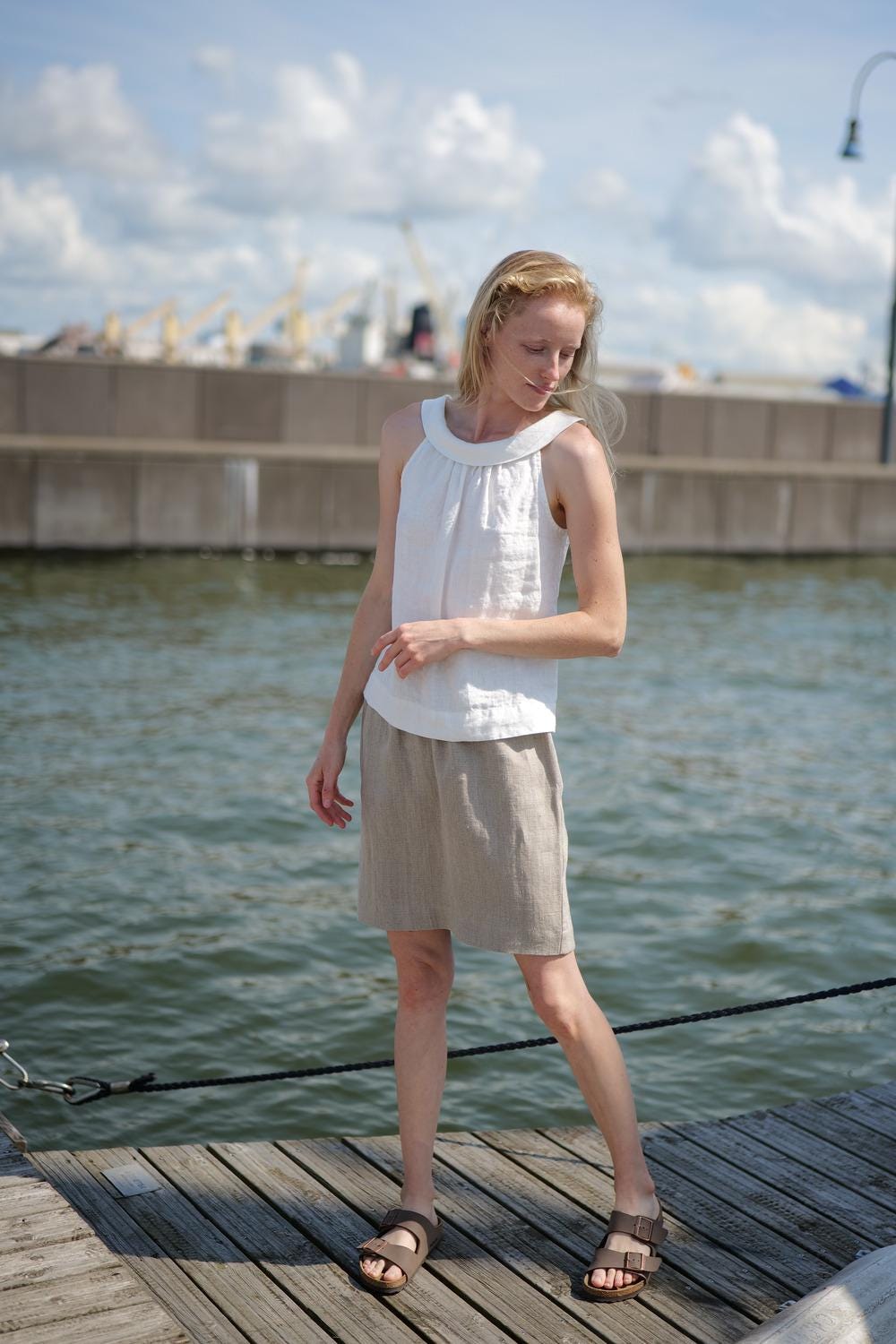 Elegant collar casual summer shirt - Image 3