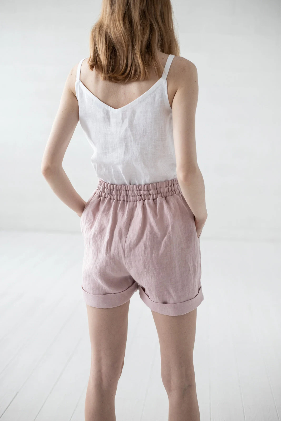 Women's Linen Roll-Up Shorts - Image 6